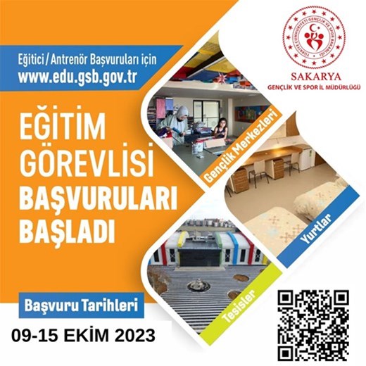 EĞİTİM GÖREVLİSİ BAŞVURULARI BAŞLADI