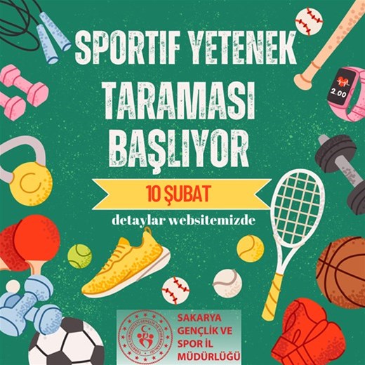 TÜRKİYE SPORTİF YETENEK TARAMASI İLİMİZDE BAŞLIYOR